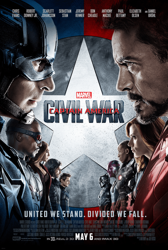 Captain America: Civil War movie poster